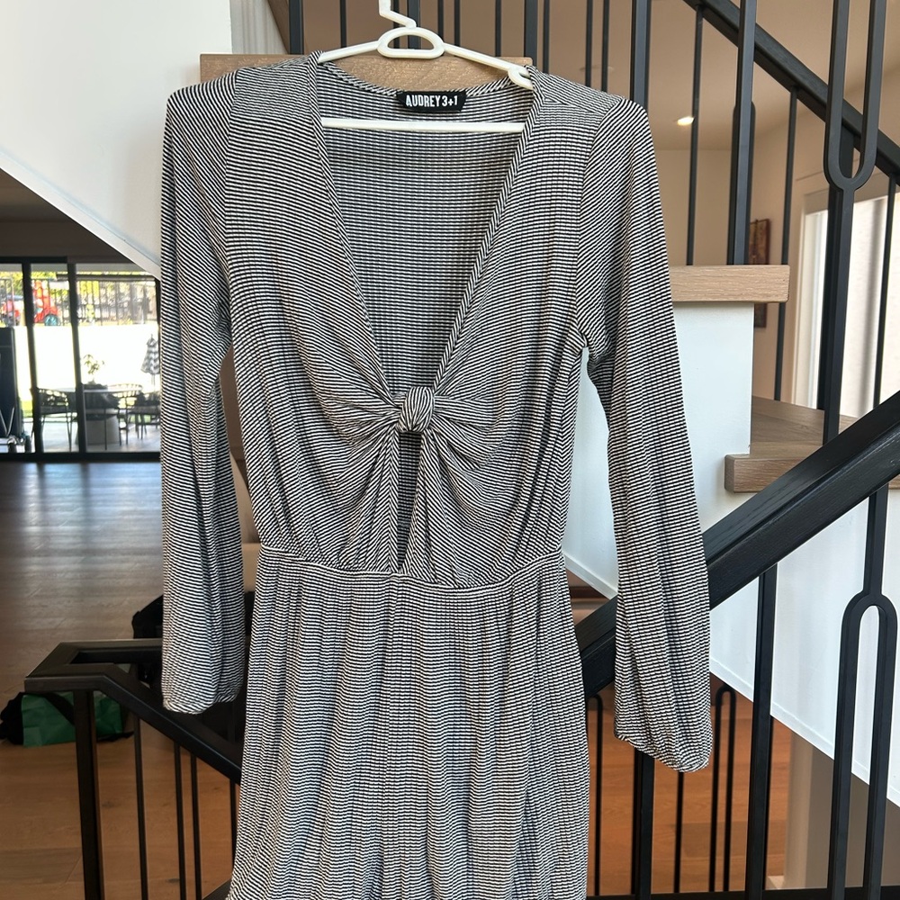 Audrey 3+1 Striped Knit Top
